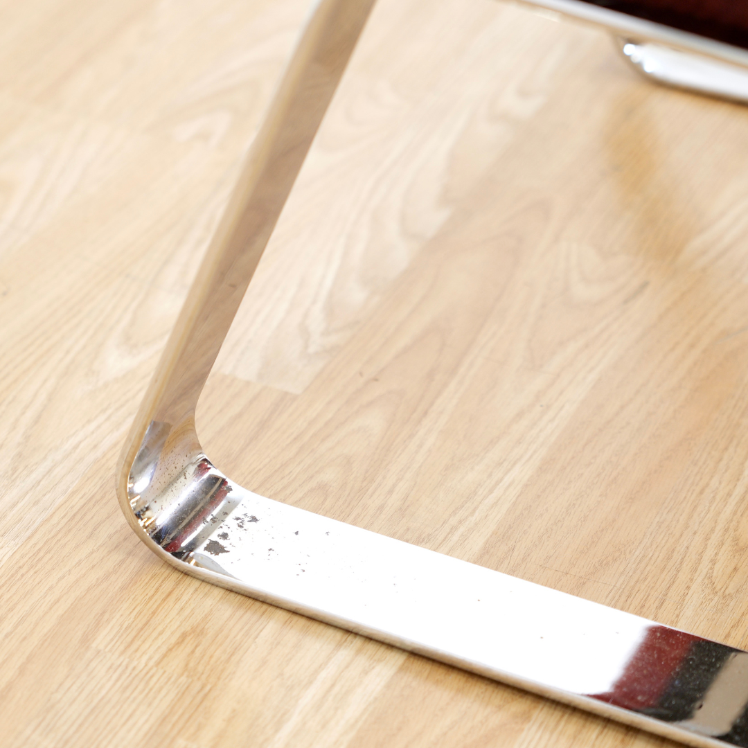 Chrome & Velvet Lounge Chairs by Reinhold Adolf and Hans-Jurgen for Schrapfer