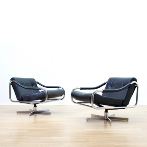 PAIR OF 1970S KADIA LOUNGE CHAIRS BY PIEFF FURNITURE