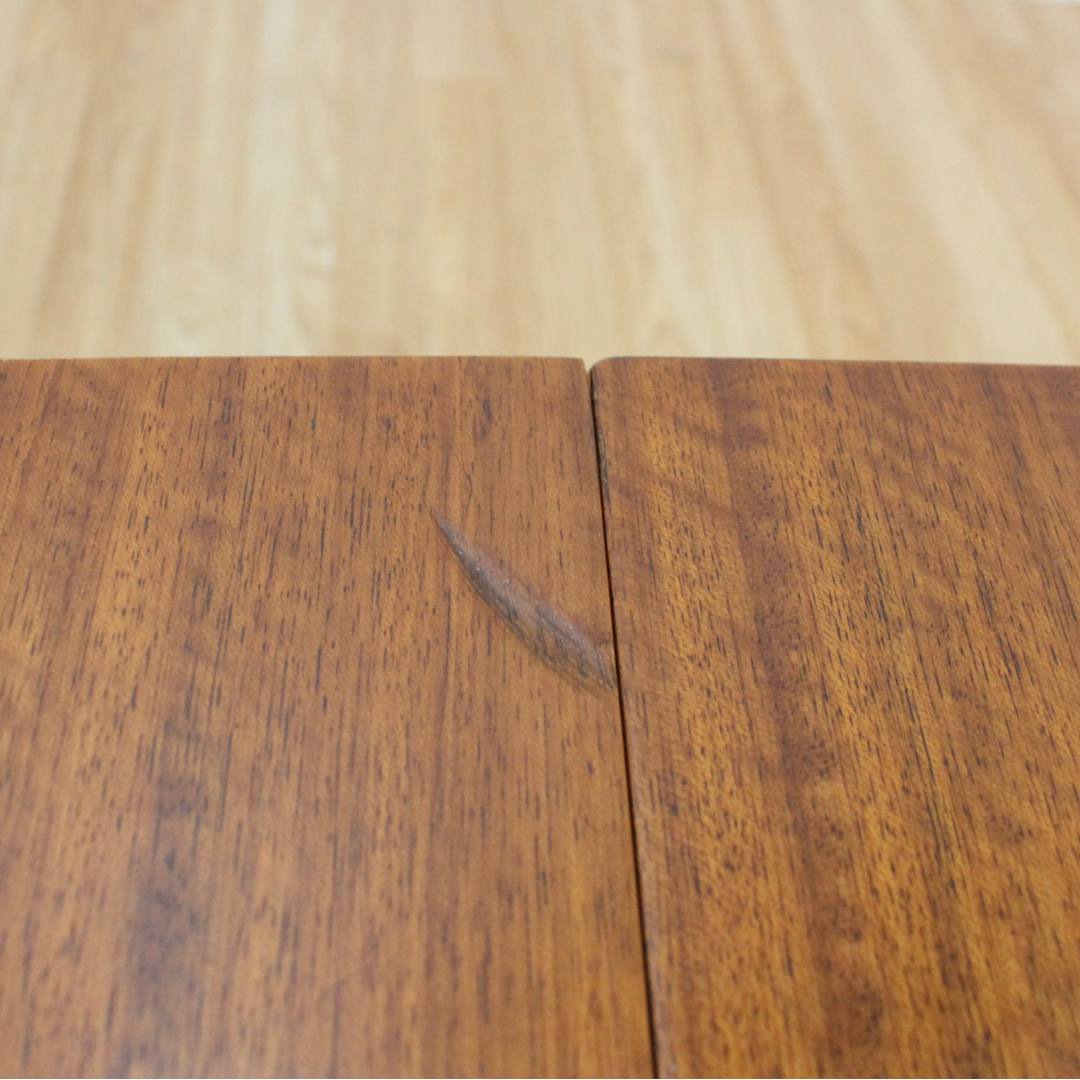 1950S ELEVATOR COFFEE DROPLEAF DINING TABLE BY E GOMME