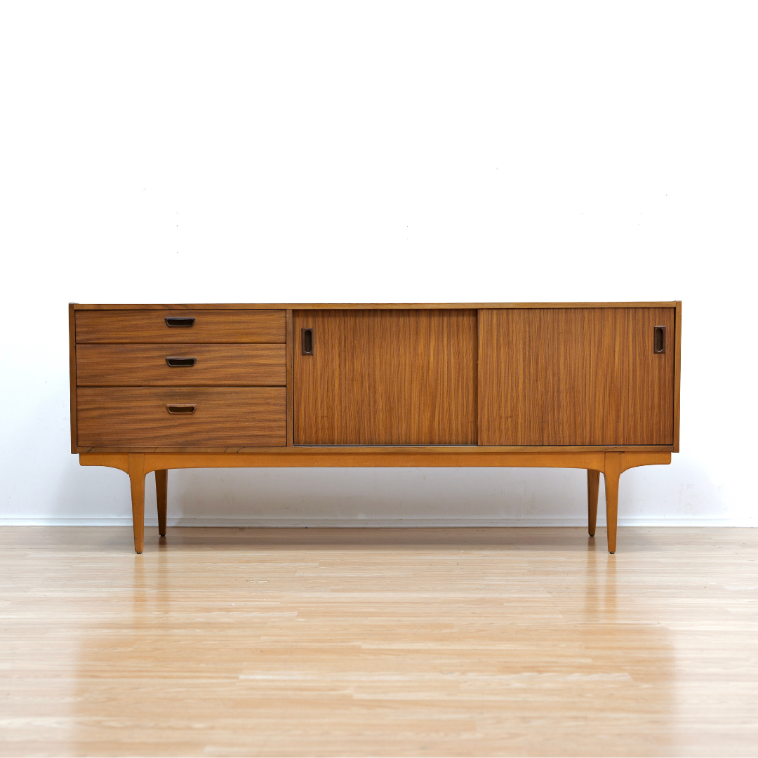 MID CENTURY LONG CREDENZA BY NATHAN FURNITURE