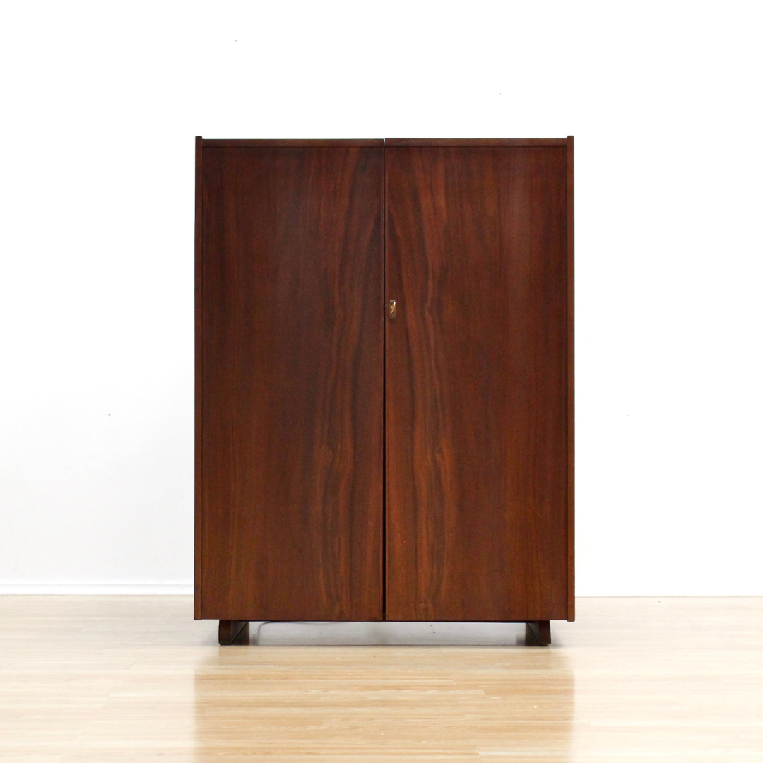 MID CENTURY MAGIC BOX HOME OFFICE DESK BY MUMENTHALER & MEIER FOR NEWCRAFT LTD IN ROSEWOOD