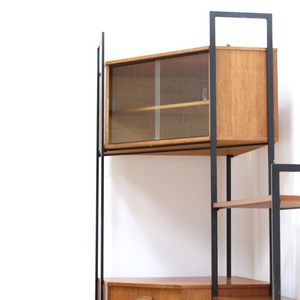 MID CENTURY AVALON MODULAR CORNER UNIT BOOKCASE