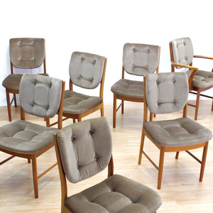 SET OF TEN MID CENTURY DINING CHAIRS BY MCINTOSH FURNITURE