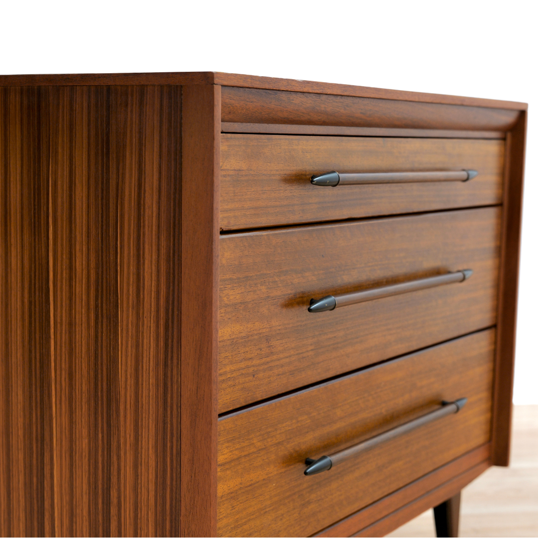 Small Mid Century Dresser Nightstand by Lebus Furniture