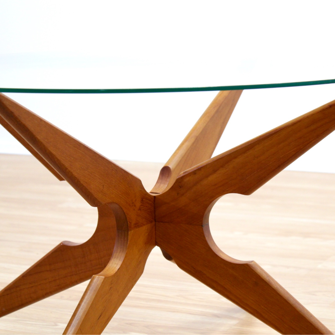 VINTAGE TEAK COFFEE TABLE BY VLADAMIR KAGAN FOR SIKA MOBLER