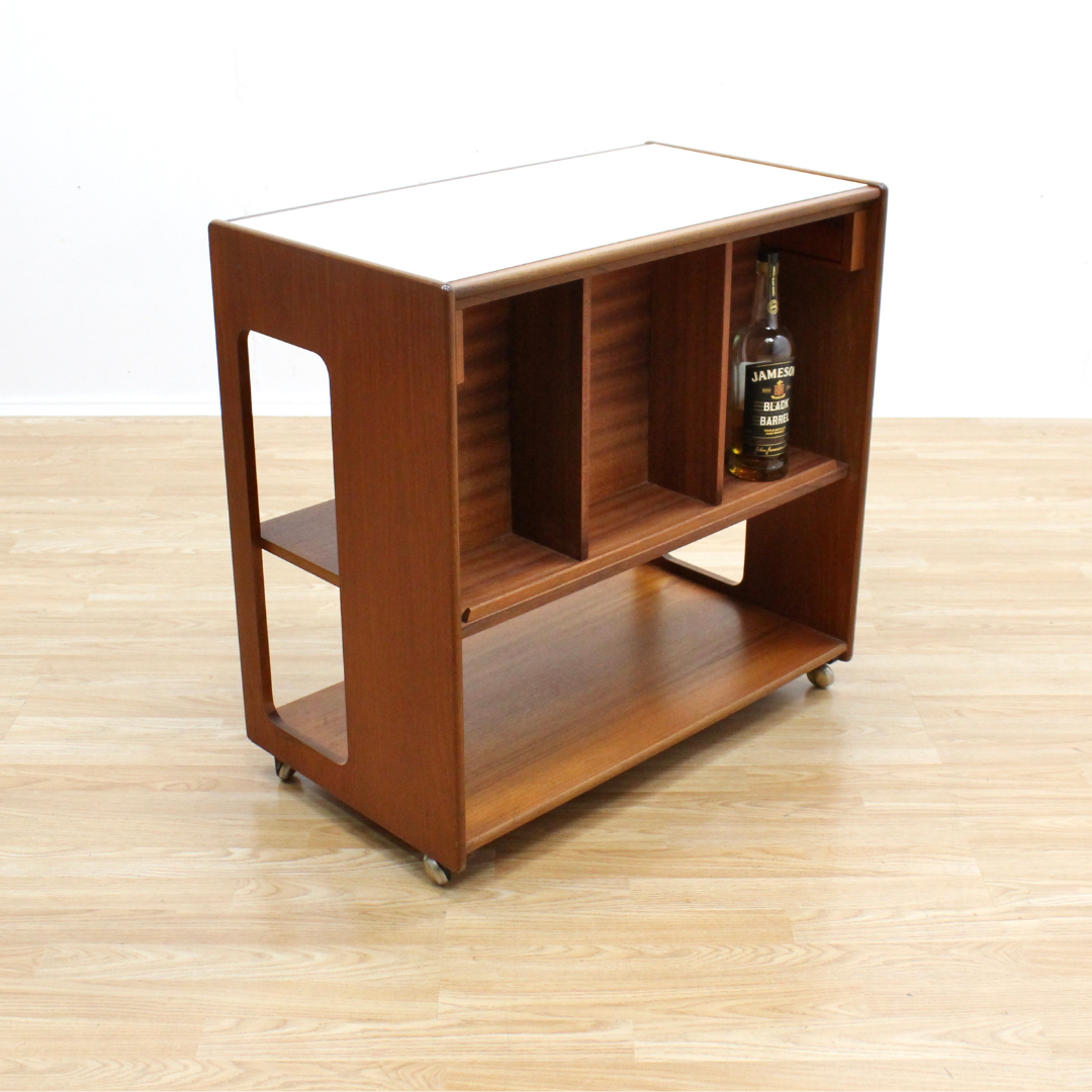 MID CENTURY BAR CART BY MCINTOSH OF SCOTLAND