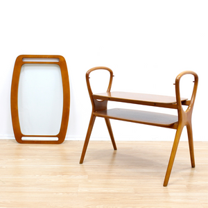 Reserved MID CENTURY SIDE TABLE SERVING TRAY BY HANS OLSEN