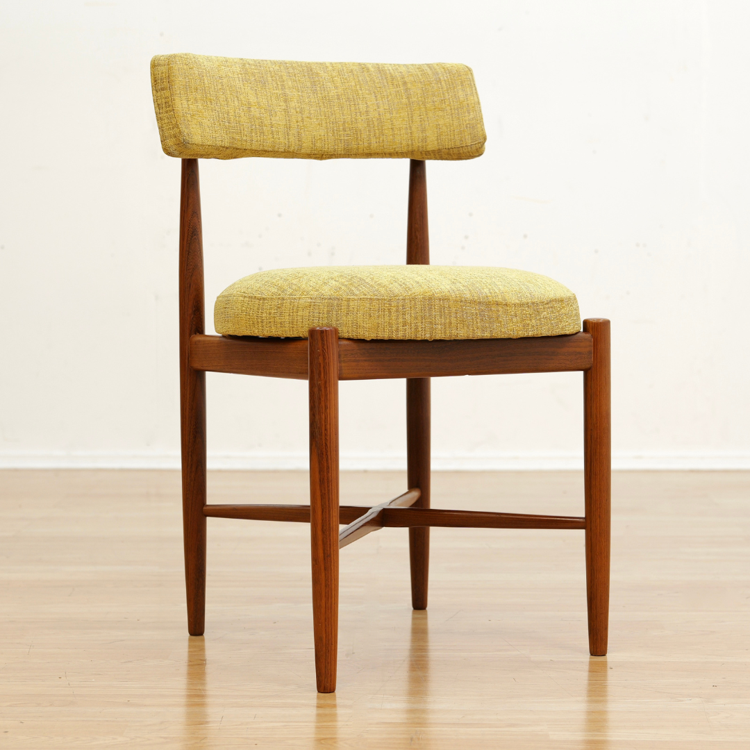 SET OF SIX MID CENTURY DINING CHAIRS BY VB WILKINS FOR G PLAN