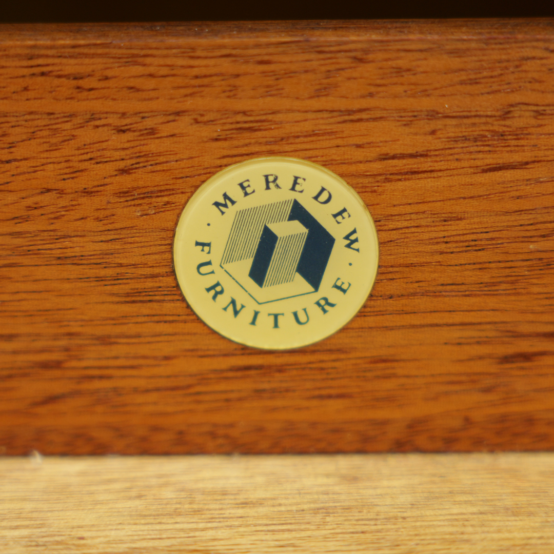 LARGE MID CENTURY CHINA DISPLAY CABINET BY MEREDEW OF LETCHWORTH