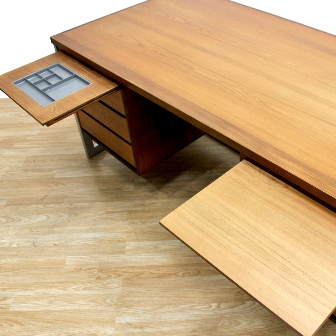 Large Mid Century Executive Desk by Gordon Russell