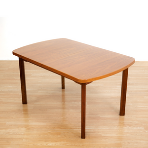 1970S TEAK EXTENDING DINING TABLE MADE IN GERMANY
