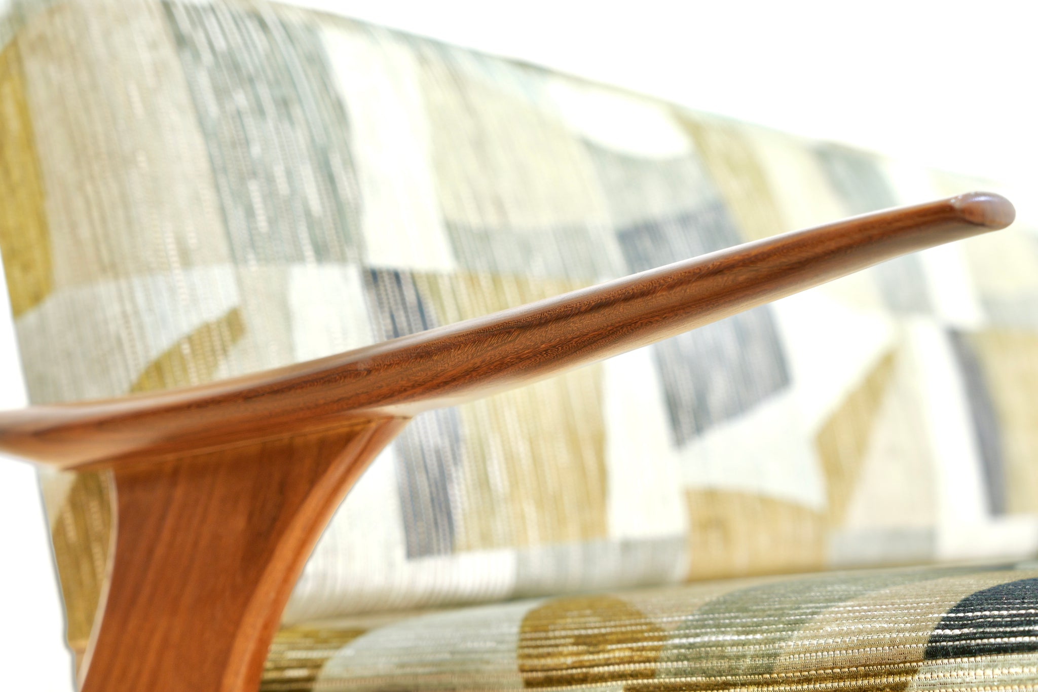 Mid Century Sofa Daybed by Greaves & Thomas in Abstract Romo Velvet ...
