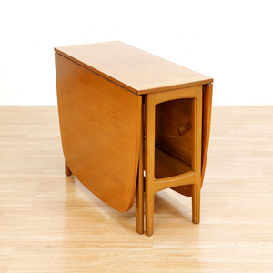 MID CENTURY TEAK DROP LEAF DINING TABLE