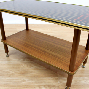 MID CENTURY ATOMIC BACKGAMMON COFFEE TABLE