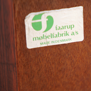 LOW 1970S DANISH MODERN ROSEWOOD CREDENZA BY FAARUP MOBELFABRIK