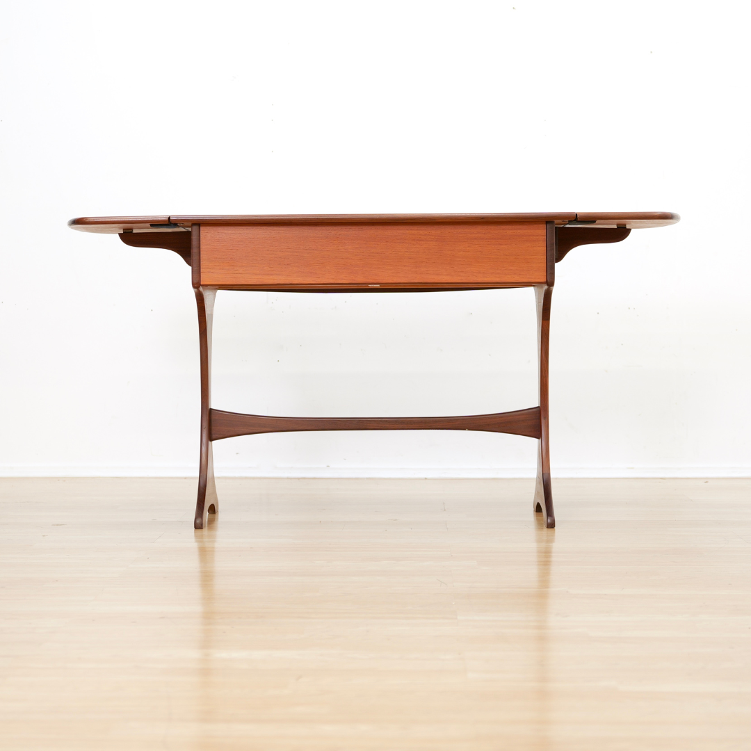 MID CENTURY TEAK DROP LEAF CONSOLE  BY G PLAN