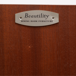 MID CENTURY WALNUT BUFFET CREDENZA BY BEAUTILITY FURNITURE