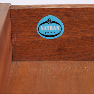 LONG MID CENTURY TEAK CREDENZA BY NATHAN FURNITURE