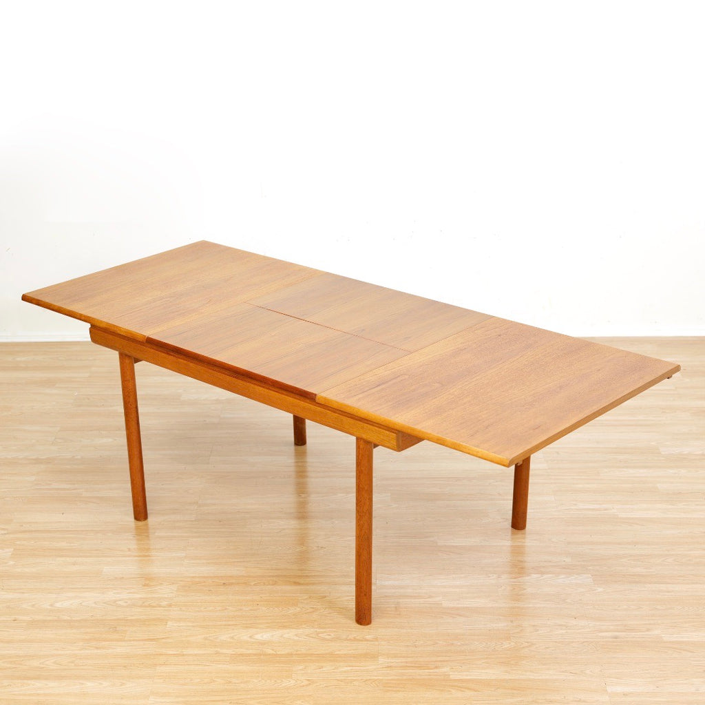 1960S EXTENDING TEAK DINING TABLE BY WHITE & NEWTON
