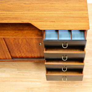 MID CENTURY TOLA & BLACK CREDENZA BY STONEHILL FURNITURE