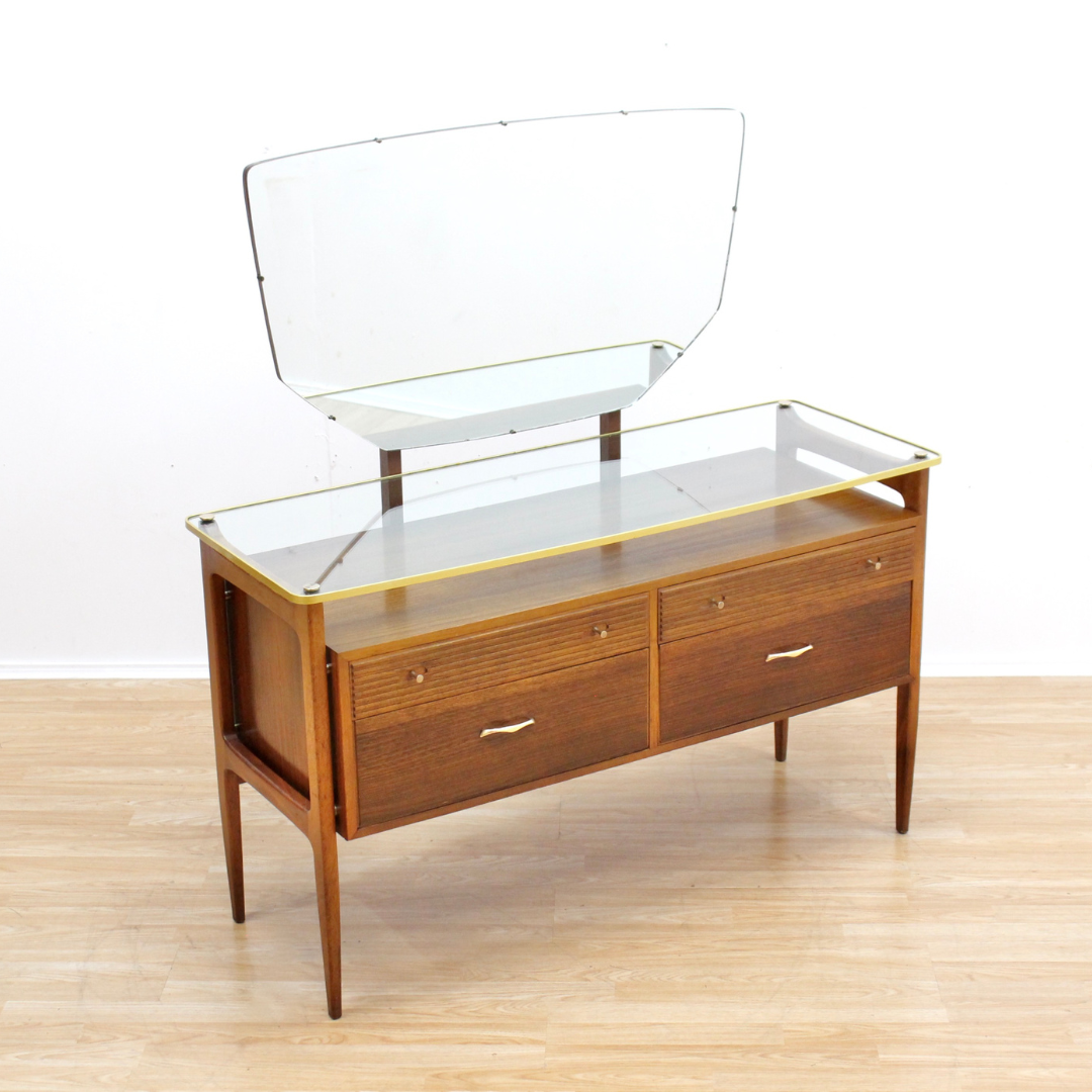 MID CENTURY DRESSER VANITY BY WRIGHTON FURNITURE