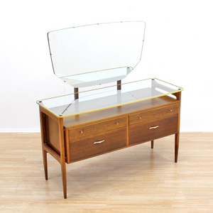 MID CENTURY DRESSER VANITY BY WRIGHTON FURNITURE