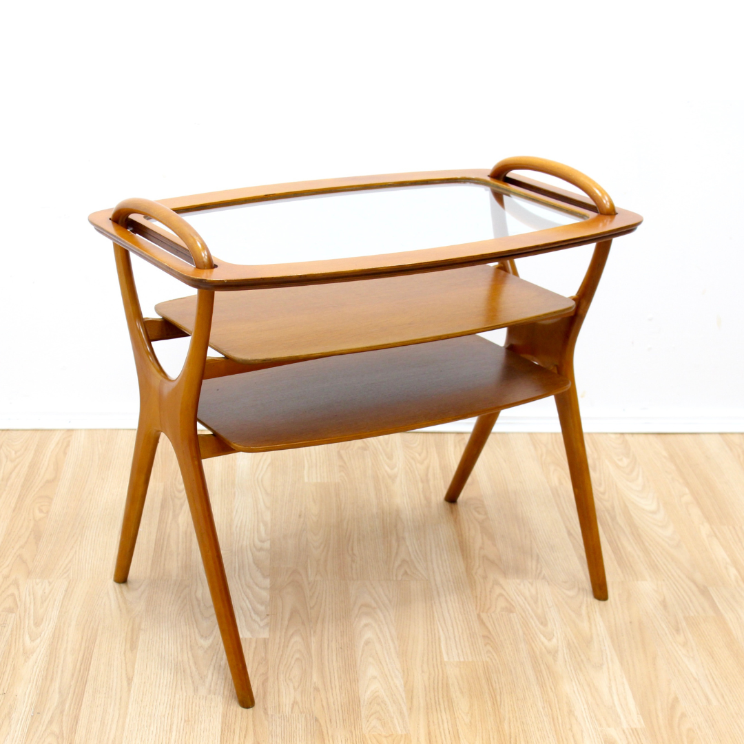 Reserved MID CENTURY SIDE TABLE SERVING TRAY BY HANS OLSEN