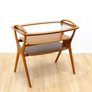 Reserved MID CENTURY SIDE TABLE SERVING TRAY BY HANS OLSEN