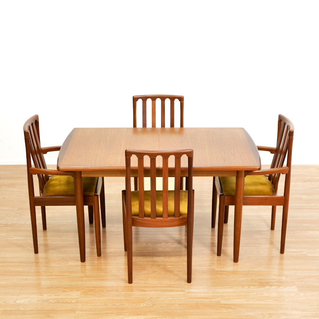 Reserved MID CENTURY DINING TABLE & CHAIR SET BY MEREDEW FURNITURE