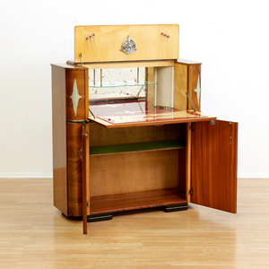 1950S ENGLISH DRY BAR LIQUOR CABINET BY VALIDITY OF LONDON
