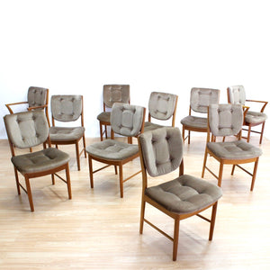 SET OF TEN MID CENTURY DINING CHAIRS BY MCINTOSH FURNITURE