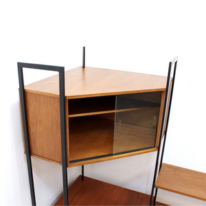 MID CENTURY AVALON MODULAR CORNER UNIT BOOKCASE