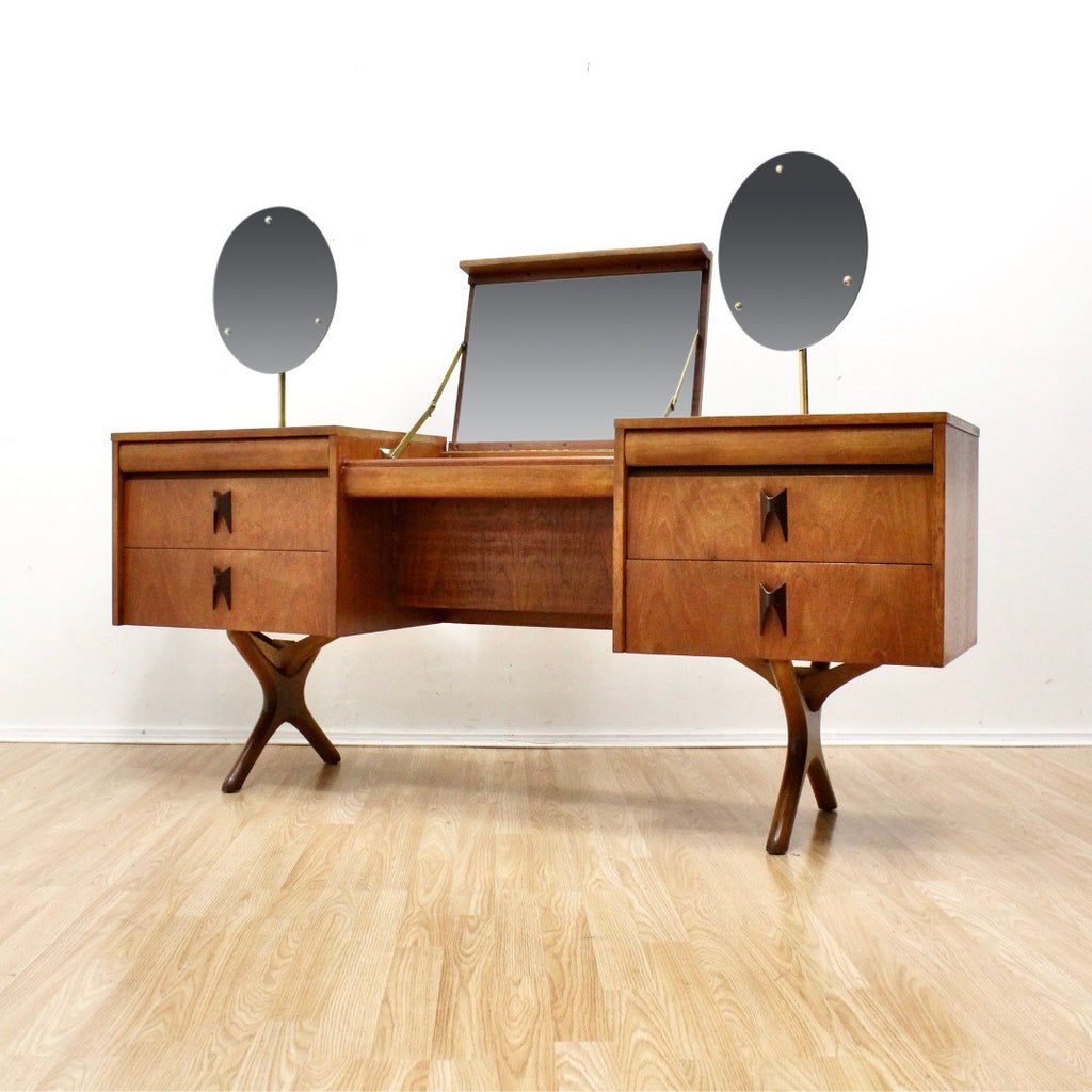 MID CENTURY TEAK VANITY BY ELLIOTS OF NEWBURY