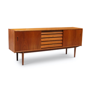 VINTAGE SWEDISH TEAK 'TRIO' CREDENZA BY NILS JONSSON FOR HUGO TROEDS