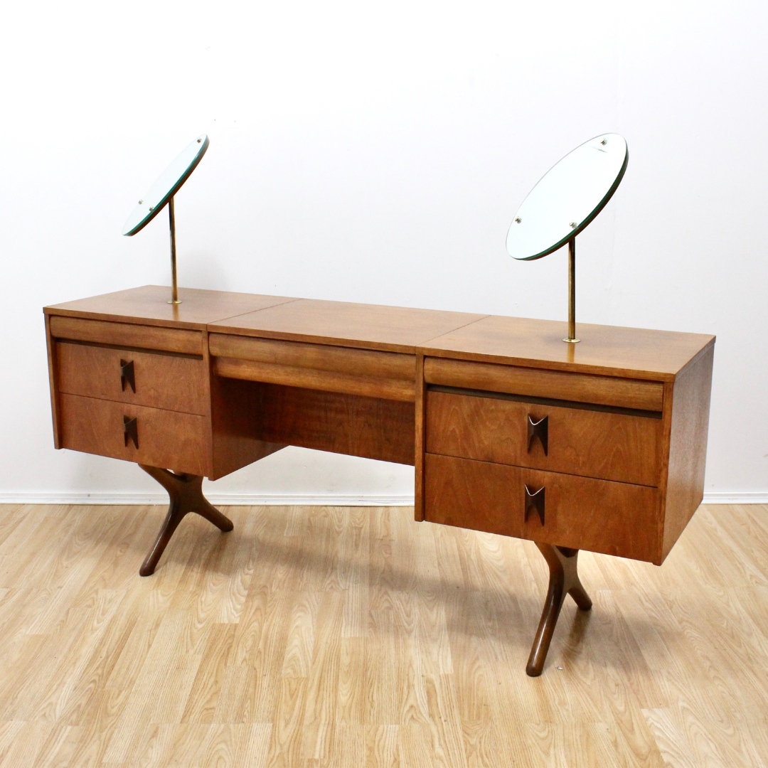 Mid Century Teak Vanity by Elliots of Newbury