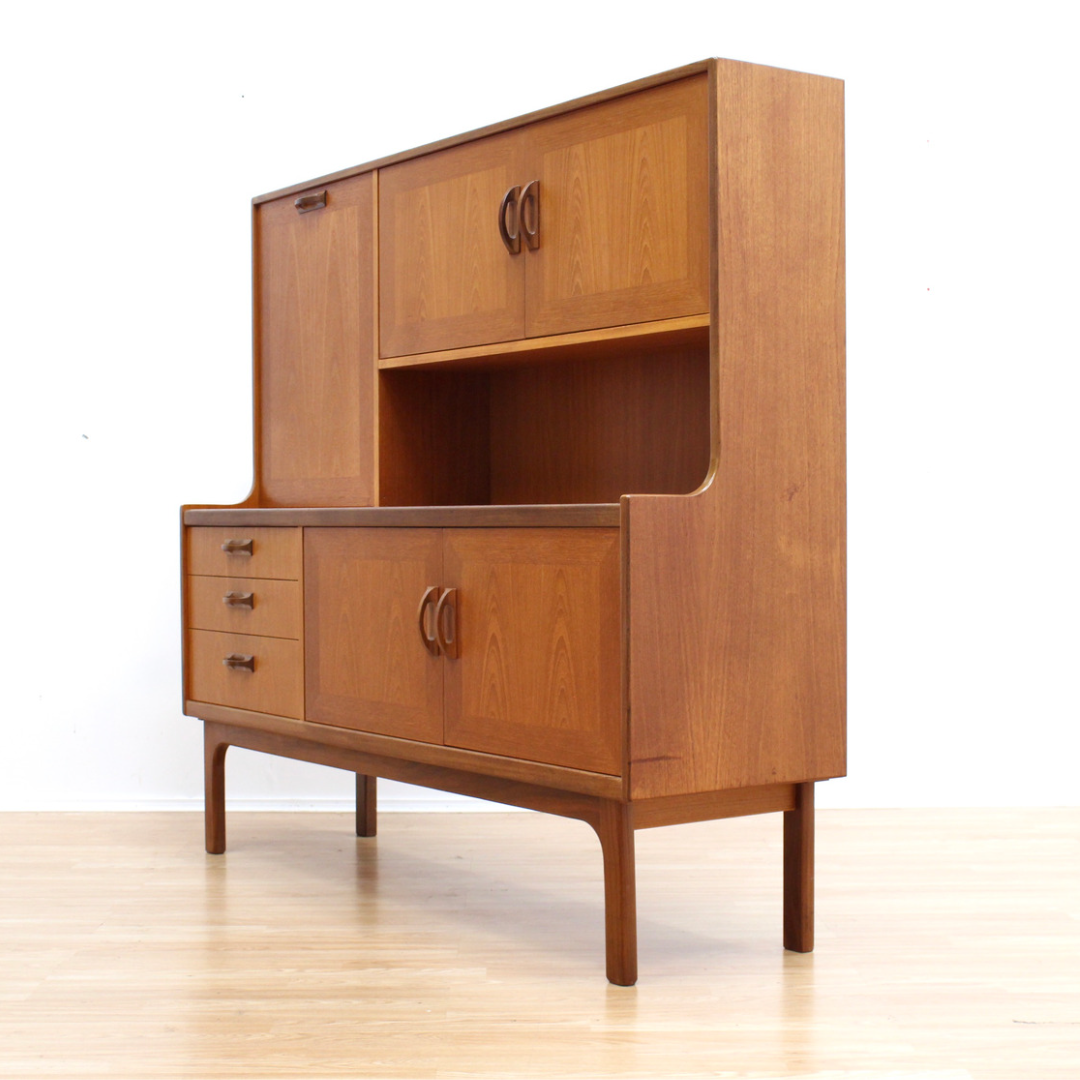 MID CENTURY TEAK CREDENZA BUFFET BY G PLAN