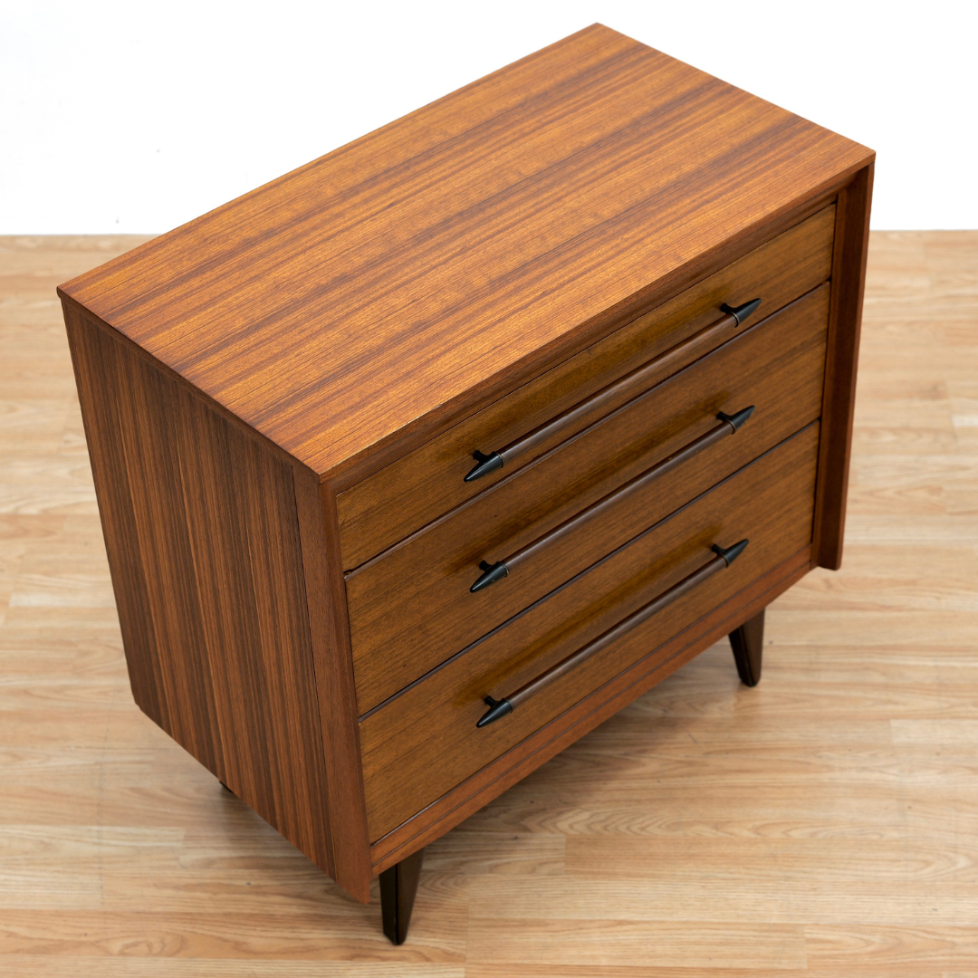 Small Mid Century Dresser Nightstand by Lebus Furniture