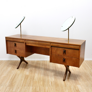 MID CENTURY TEAK VANITY BY ELLIOTS OF NEWBURY