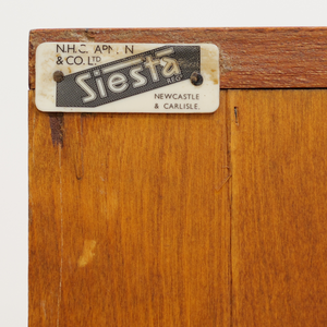 MID CENTURY TEAK REVOLVING CORNER BAR BY SIESTA