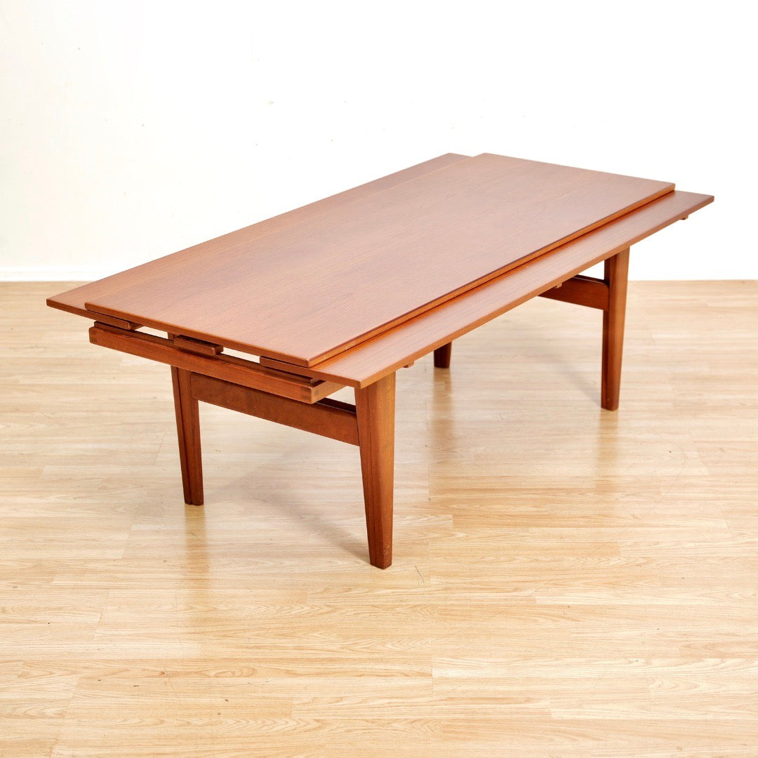 DANISH MODERN ELEVATION COFFEE / DINING TABLE BY TRIOH OF DENMARK