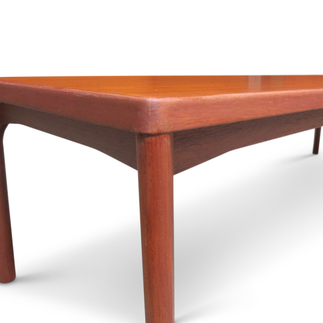 LARGE MID CENTURY DANISH TEAK COFFEE TABLE BY VEJLE STOLE