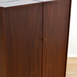 MID CENTURY MAGIC BOX HOME OFFICE DESK BY MUMENTHALER & MEIER FOR NEWCRAFT LTD IN ROSEWOOD