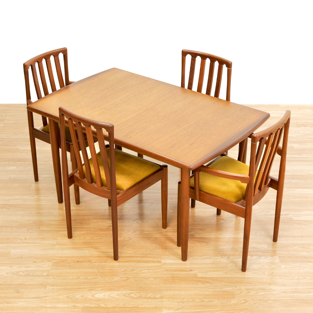 Reserved MID CENTURY DINING TABLE & CHAIR SET BY MEREDEW FURNITURE
