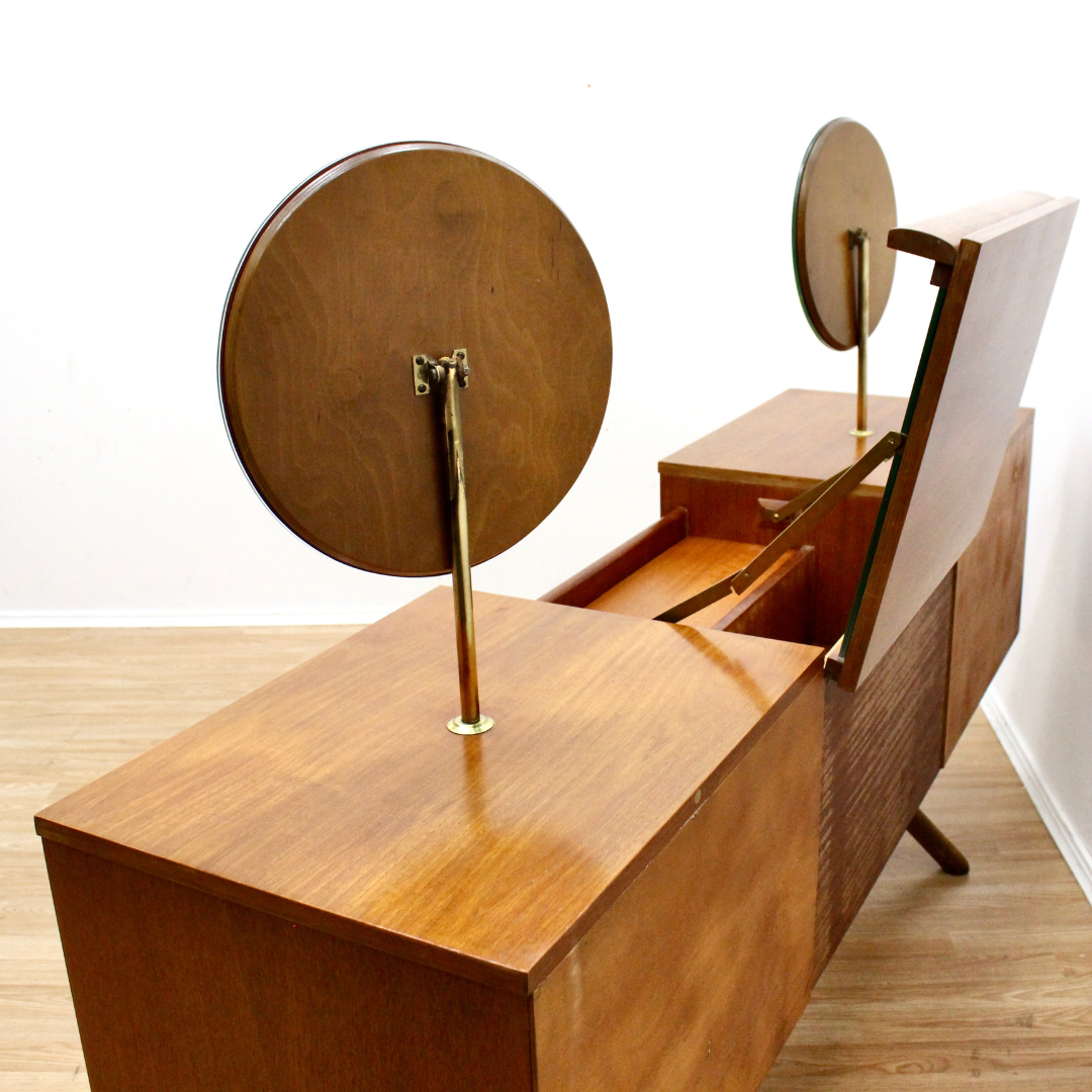 Mid Century Teak Vanity by Elliots of Newbury