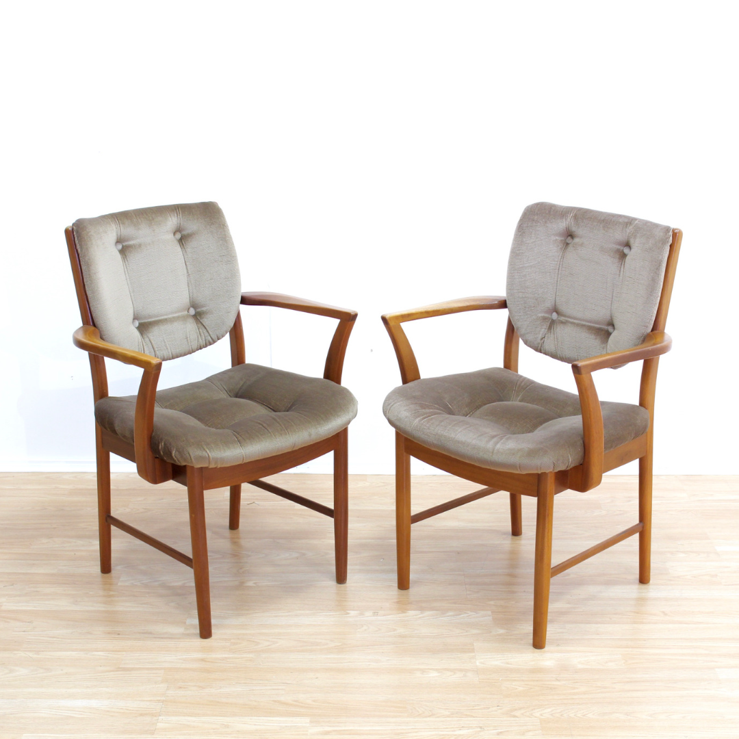 SET OF TEN MID CENTURY DINING CHAIRS BY MCINTOSH FURNITURE