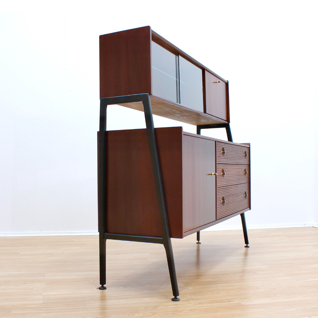 MID CENTURY HUTCH CREDENZA BY NATHAN FURNITURE