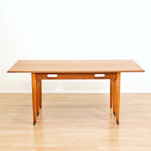 MID CENTURY SPACE SAVING DINING SET AND CREDENZA BY ELLIOTS OF NEWBURY
