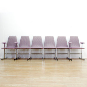 VINTAGE POST MODERN CHROME TABLE & CHAIRS BY TIM BATES FOR PIEFF FURNITURE