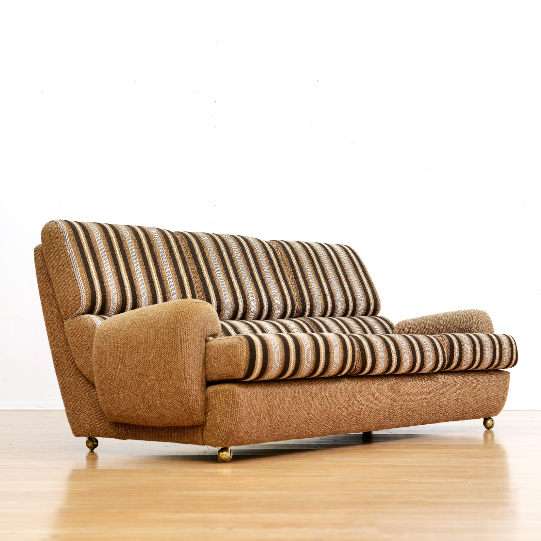 VINTAGE 1970S SOFA & CHAIR SET BY SCHREIBER UK
