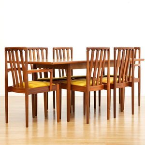 Reserved MID CENTURY DINING TABLE & CHAIR SET BY MEREDEW FURNITURE